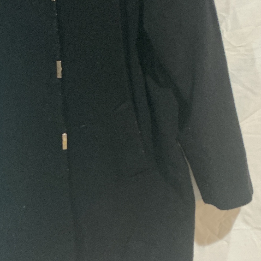 Liz Claiborne Elegant Black Pea Coat - Picture 7 of 8